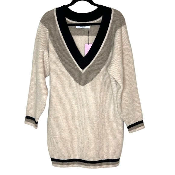 SMASH + Tess Wren Dress- Birch Combo Sweater Dress - Picture 6 of 13